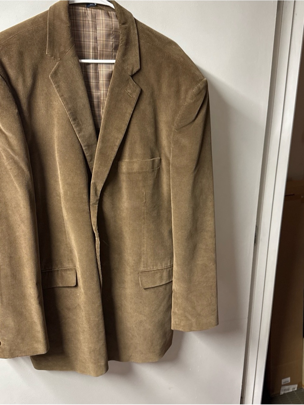 Saddlebred Men's Corduroy Sport Coat in Light Brown